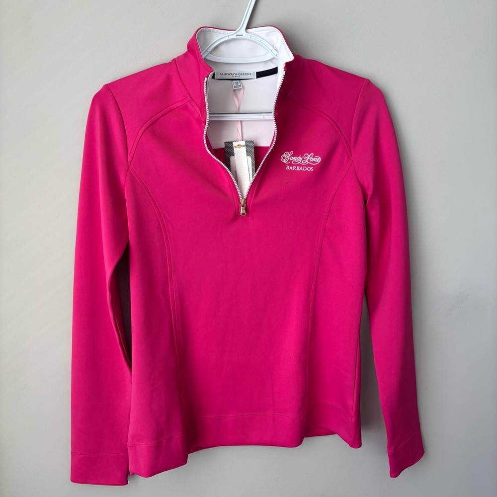 Fairway & Greene Women's Pink Quarter-Zip size XS NWT